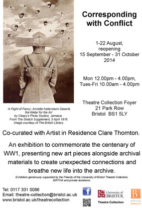 Corresponding with Conflict Exhibition Poster